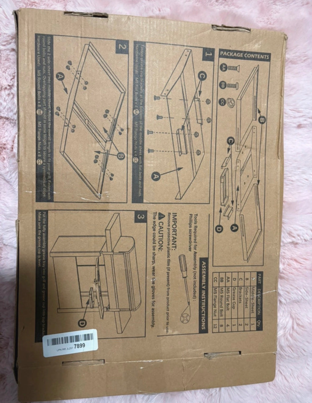 Replacement greasy BBQ try set
